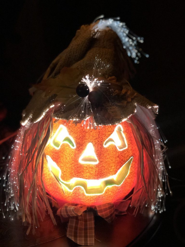 Lighted Halloween Pumpkin